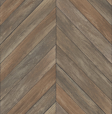 Parisian Brown Parquet Wallpaper