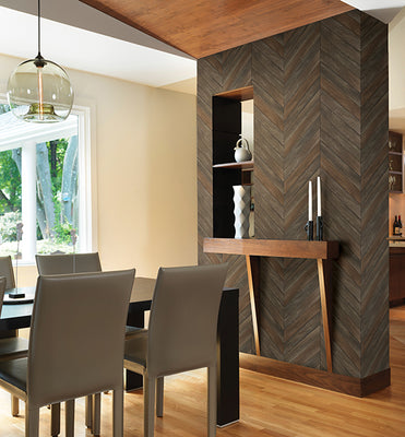 Parisian Brown Parquet Wallpaper