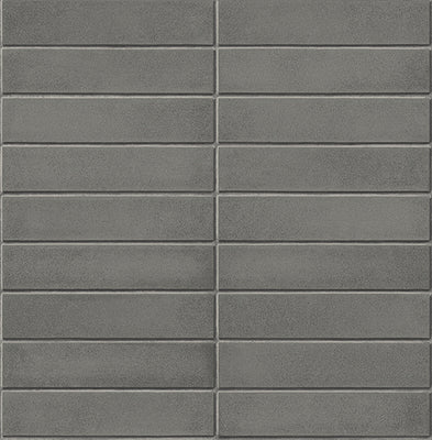 Midcentury Modern Dark Grey Brick Wallpaper