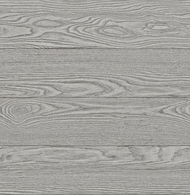 Salvaged Wood Grey Plank Wallpaper