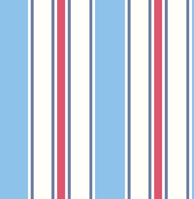 Sunshine Stripe Red Stripe Wallpaper