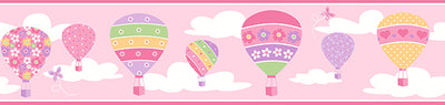 Balloons Pink Border