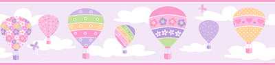 Balloons Lilac Border