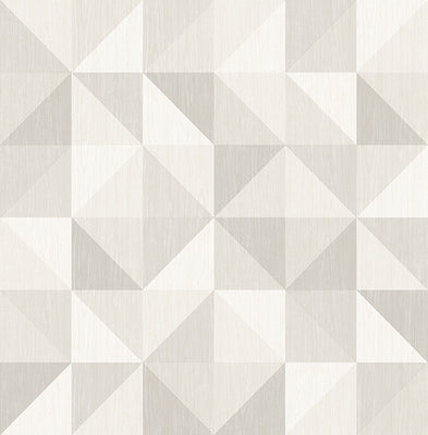 Puzzle Light Grey Geometric Wallpaper