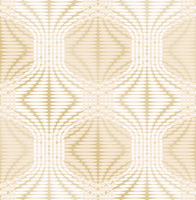 Optic Gold Geometric Wallpaper