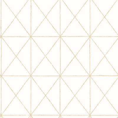 Intersection Gold Geometric Wallpaper