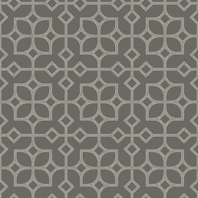 Maze Grey Tile Wallpaper