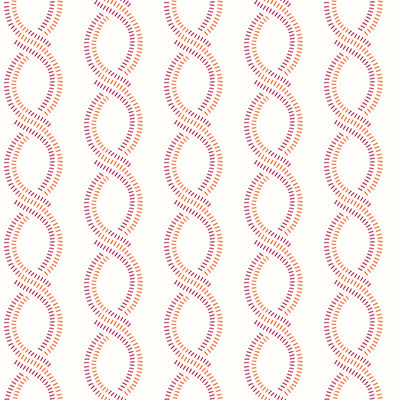 Helix Pink Stripe Wallpaper