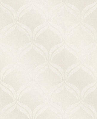 Petals Ivory Ogee Wallpaper