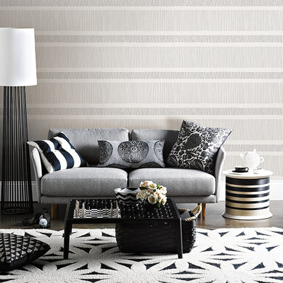 Gravity Grey Stripe Wallpaper