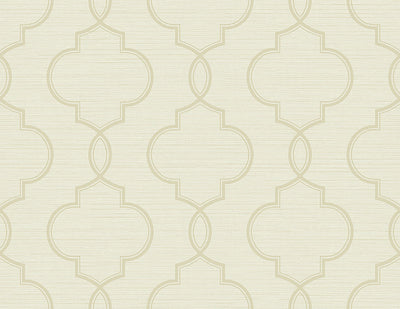 Malo Cream Sisal Ogee Wallpaper