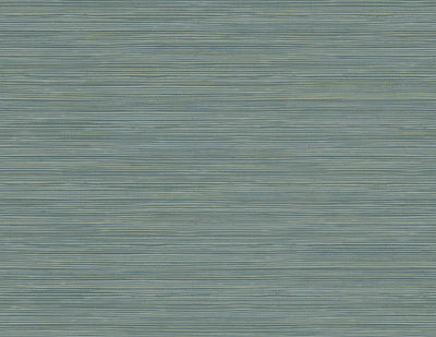 Bondi Teal Grasscloth Texture Wallpaper