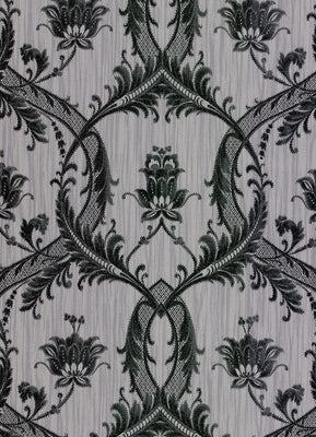 Vignole Grey Damask Wallpaper