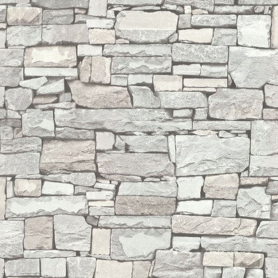 Tallulah Grey Stone Wallpaper