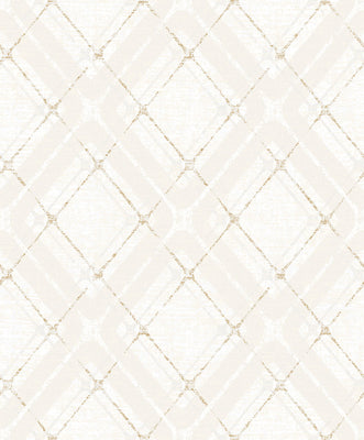 Hadley Beige Argyle Wallpaper