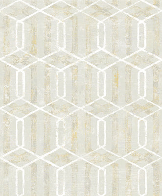 Stormi Beige Geometric Wallpaper