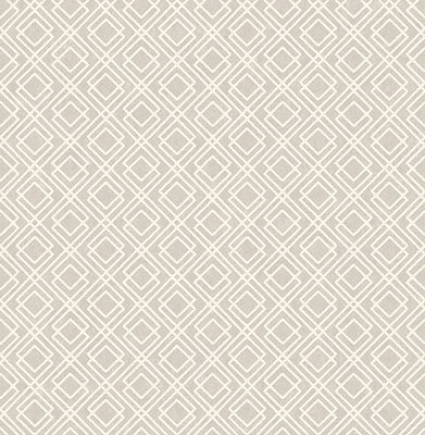 Puck Light Brown Geometric Wallpaper