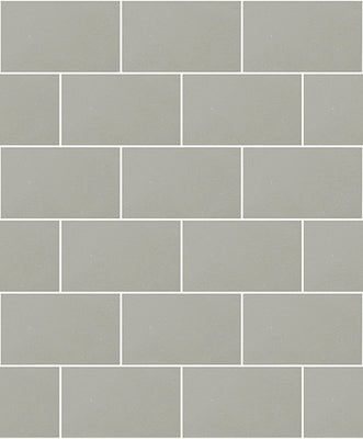 Angelo Grey Subway Tile Wallpaper