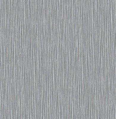 Raffia Charcoal Faux Grasscloth Wallpaper