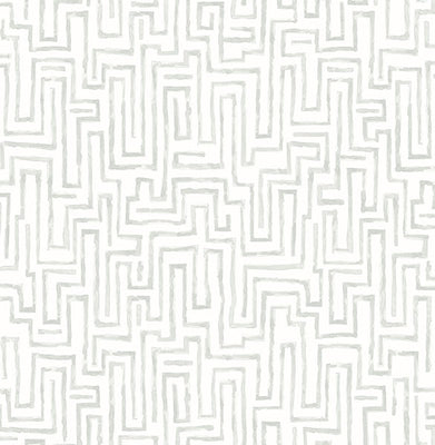 Ramble Grey Geometric Wallpaper