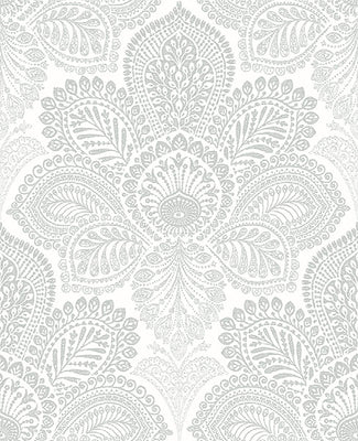 Triumph Off-White Medallion Wallpaper