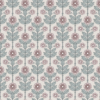 Aya Eggshell Floral Wallpaper