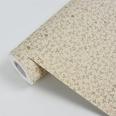 Lark Beige Botanical Wallpaper