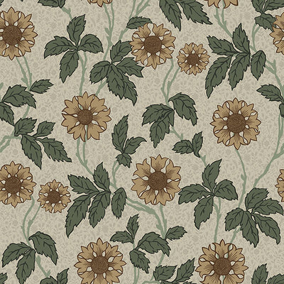 Leilani Beige Floral Wallpaper