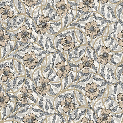 Imogen Neutral Floral Wallpaper