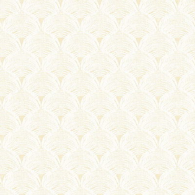 Santiago Yellow Scalloped Wallpaper