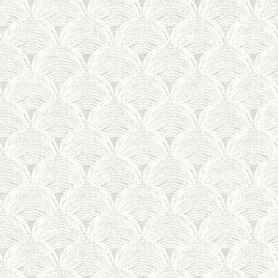 Santiago Grey Scalloped Wallpaper