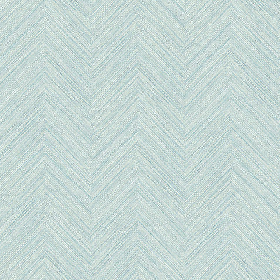 Caladesi Teal Faux Linen Wallpaper