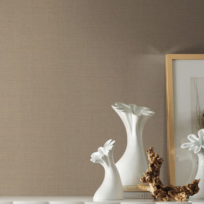 Gesso Weave Wallpaper - Camel