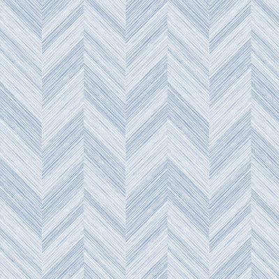 Chevron Woodgrain Wallpaper - Rain