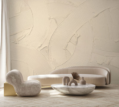 Earthen 1 Mural - Cream