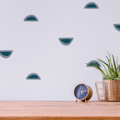 Half Circle Wall Decal - Blue