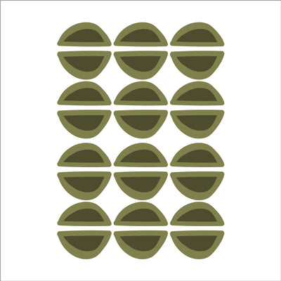 Half Circle Wall Decal - Green