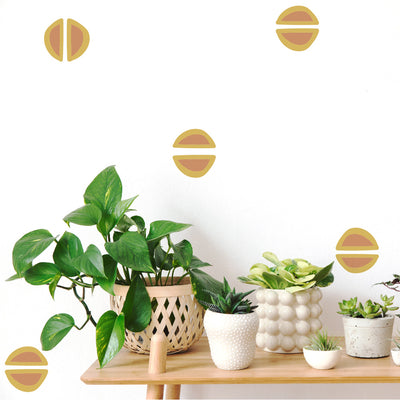 Half Circle Wall Decal - Yellow