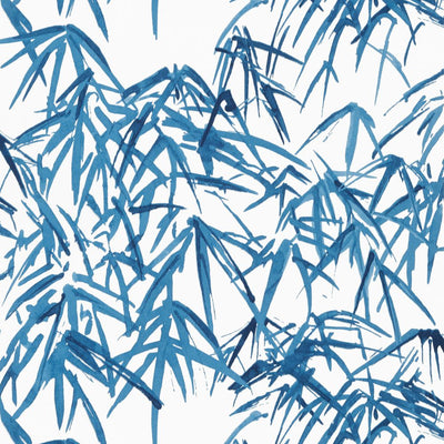 Kyoto Leaves Wallpaper - Navy