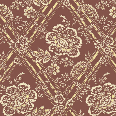 Multiflora Wallpaper - Umber