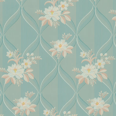 Floral Ogee Wallpaper