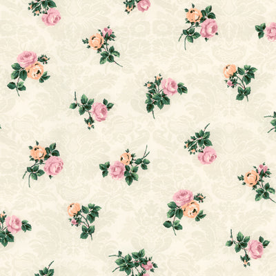 Damask Rose Wallpaper