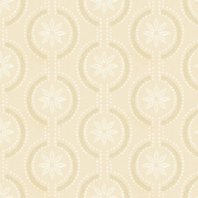 Cream Medallions Wallpaper