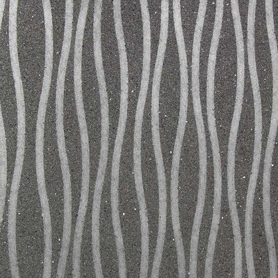 Grey Wavy Wallcovering