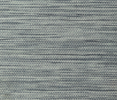 Weathered Indigo Grasscloth Wallpaper