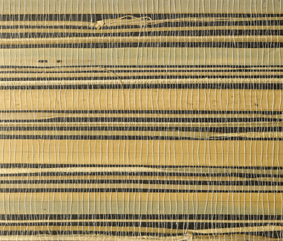 Wheat & Charcoal Grasscloth Wallpaper