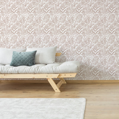 Floral Fandango Wallpaper - Grey