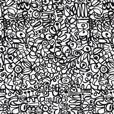 Graffiti Wallpaper - Black