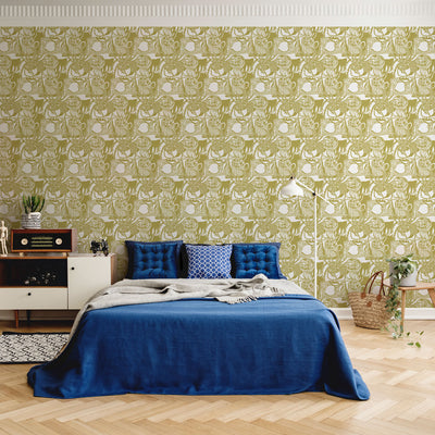 Still Life with Lemon Wallpaper - Olive