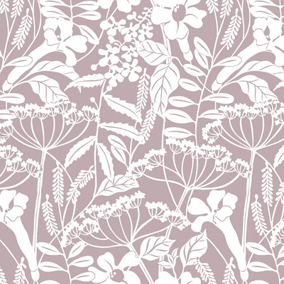 Wild Hedgerow Wallpaper - Heather